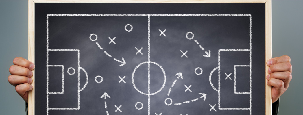 chalkboard playing field diagram